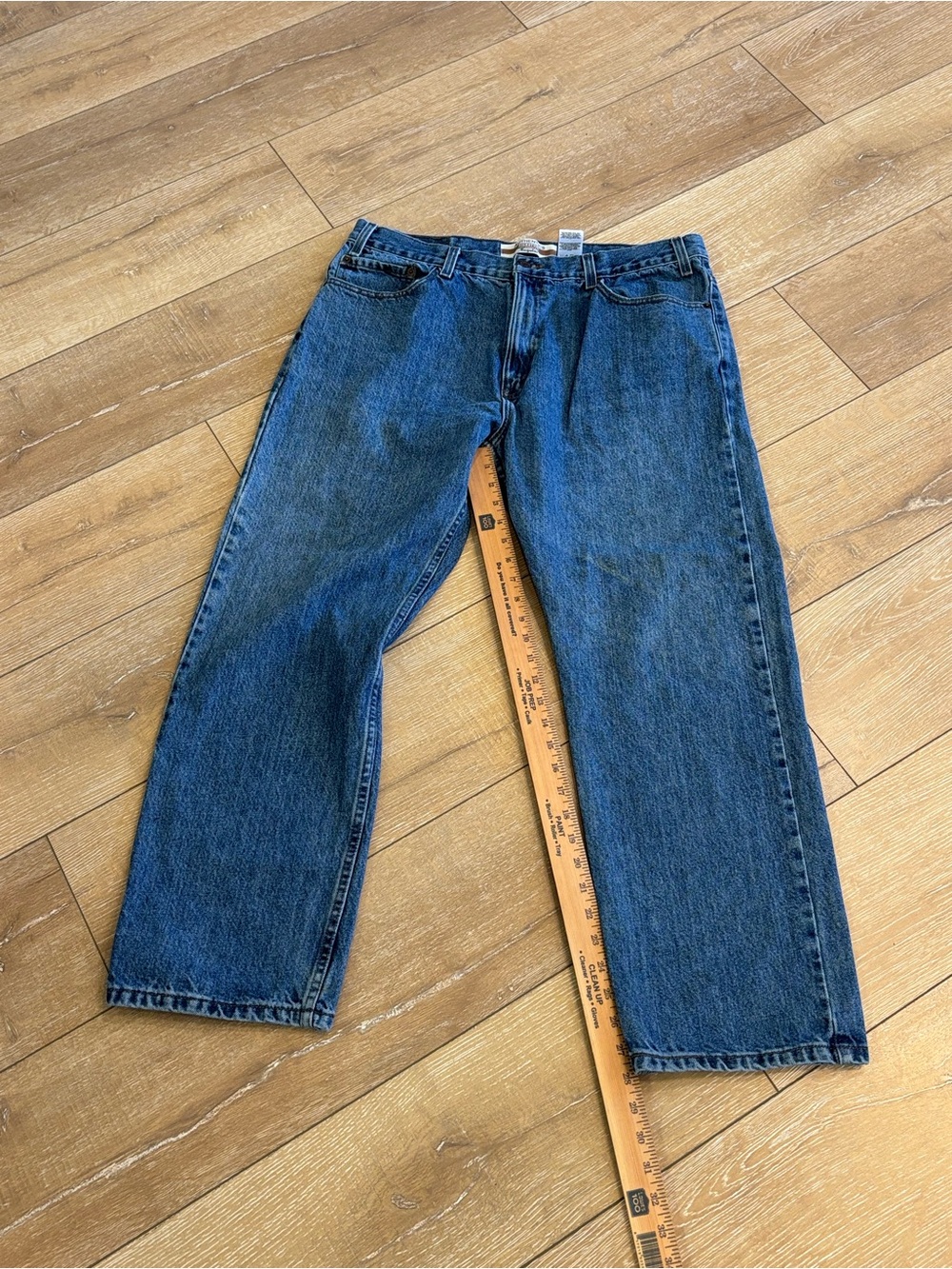 Levi Strauss Signature Authentics Regular Fit Jeans Men’s 36x28 Dark Wash denim - Picture 4 of 6